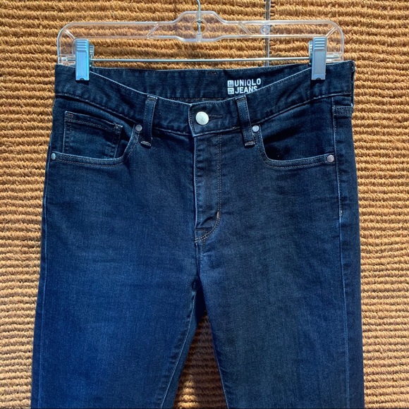 UNIQLO Miracle Air Skinny Dark Blue Jeans - Picture 6 of 6